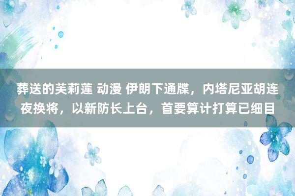 葬送的芙莉莲 动漫 伊朗下通牒，内塔尼亚胡连夜换将，以新防长上台，首要算计打算已细目