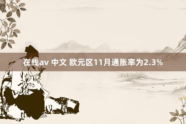 在线av 中文 欧元区11月通胀率为2.3%