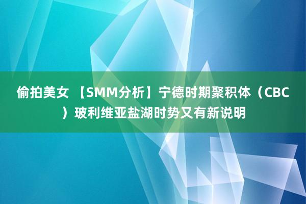 偷拍美女 【SMM分析】宁德时期聚积体（CBC）玻利维亚盐湖时势又有新说明