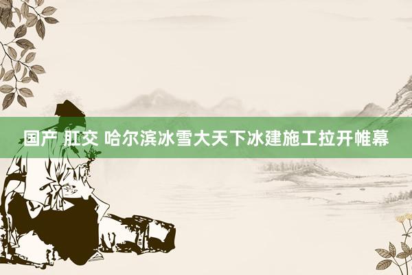 国产 肛交 哈尔滨冰雪大天下冰建施工拉开帷幕