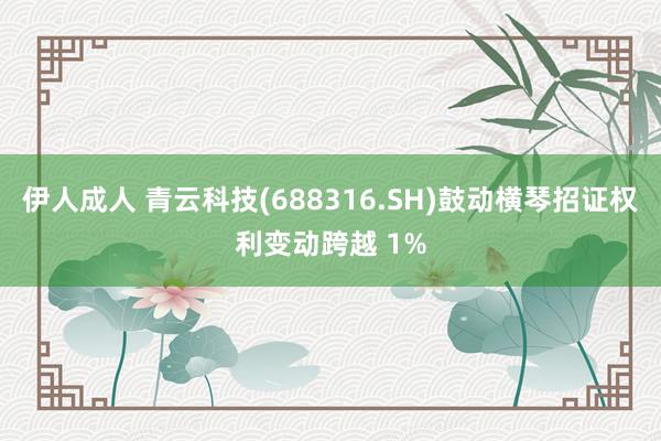 伊人成人 青云科技(688316.SH)鼓动横琴招证权利变动跨越 1%