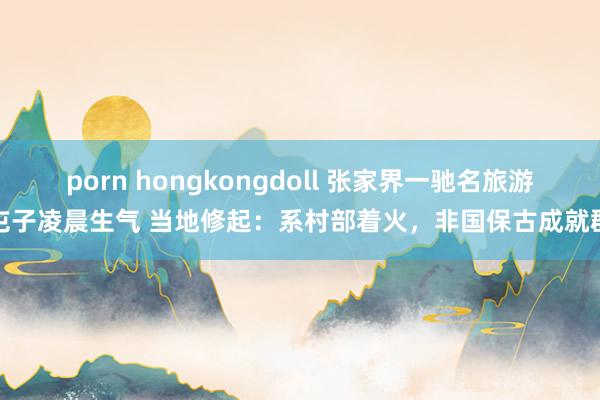 porn hongkongdoll 张家界一驰名旅游屯子凌晨生气 当地修起：系村部着火，非国保古成就群