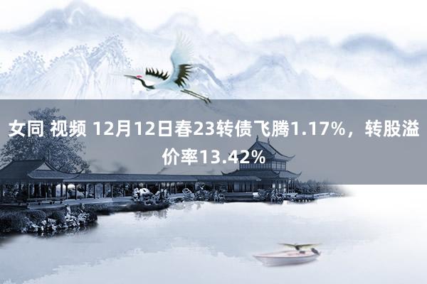 女同 视频 12月12日春23转债飞腾1.17%，转股溢价率13.42%