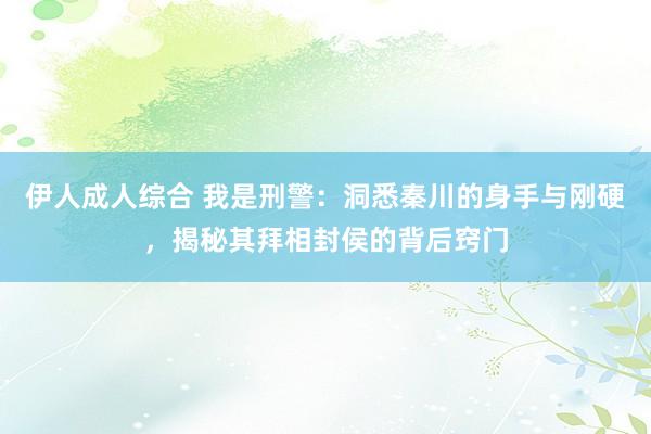伊人成人综合 我是刑警：洞悉秦川的身手与刚硬，揭秘其拜相封侯的背后窍门