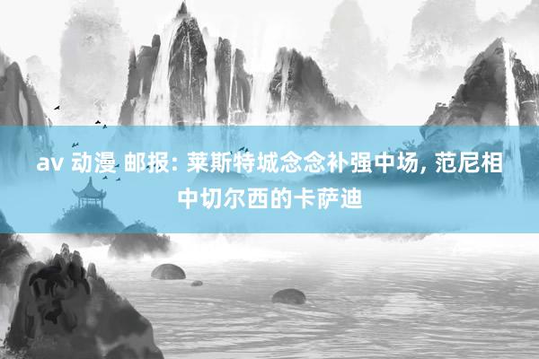 av 动漫 邮报: 莱斯特城念念补强中场， 范尼相中切尔西的卡萨迪