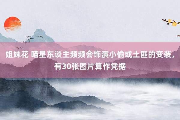姐妹花 喵星东谈主频频会饰演小偷或土匪的变装，有30张图片算作凭据