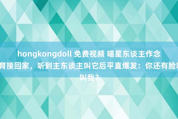 hongkongdoll 免费视频 喵星东谈主作念完绝育接回家，听到主东谈主叫它后平直爆发：你还有脸叫我？