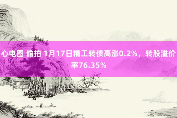 心电图 偷拍 1月17日精工转债高涨0.2%，转股溢价率76.35%