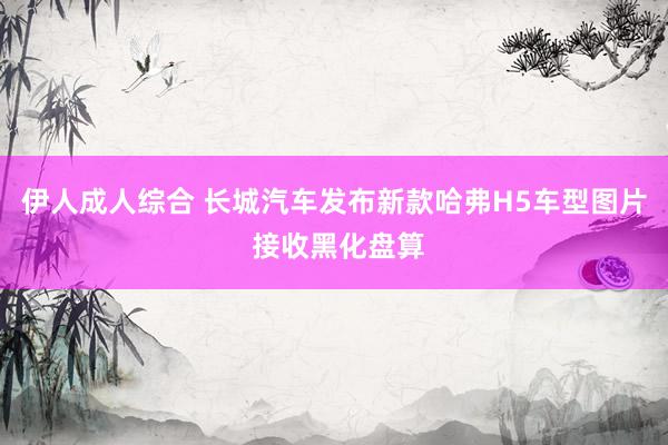 伊人成人综合 长城汽车发布新款哈弗H5车型图片 接收黑化盘算
