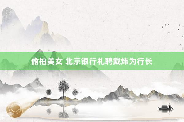 偷拍美女 北京银行礼聘戴炜为行长